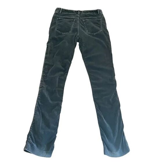 Theory Cotton Blend Green Velvet Skinny Womens Pants SZ 2 - Picture 5 of 14